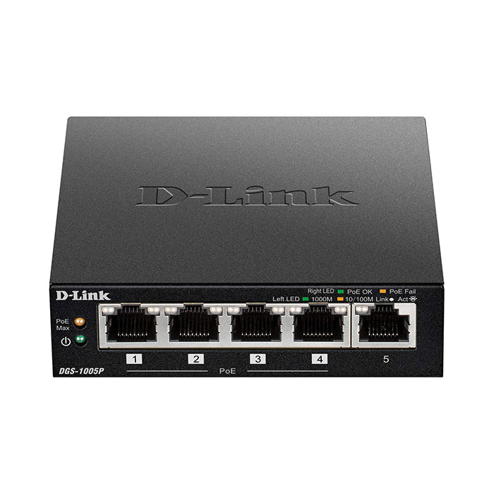 1-D-LINK-SWITCH-5-PORT-POE-DGS-1005P