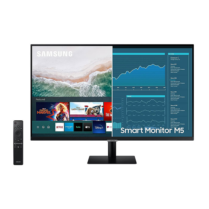 1-SAMSUNG-M5-Series-32-Inch-FHD-1080p-Smart-Monitor-&-Streaming-TV-(Tuner-Free),-Netflix,-HBO,-Prime-Video,-&-More,-Apple-Airplay,-Bluetooth,-Built-in-Speakers,-Remote-Included-(LS32AM500NNXZA)