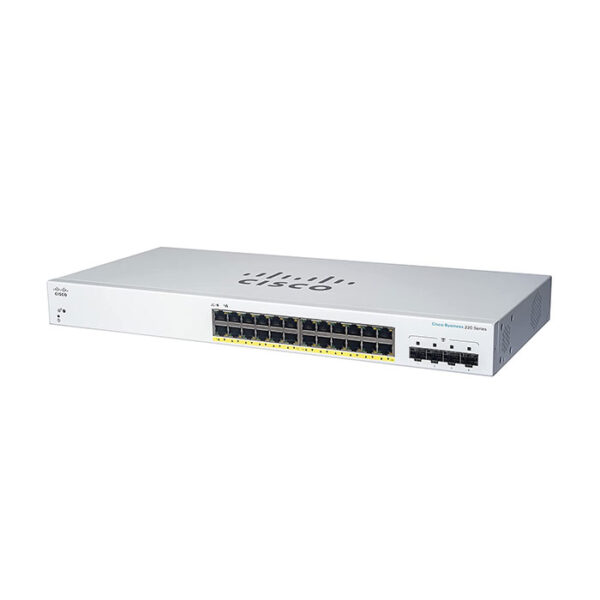 Cisco Business CBS220-24T-4G Smart Switch, 24 Port GE, 4x1G SFP