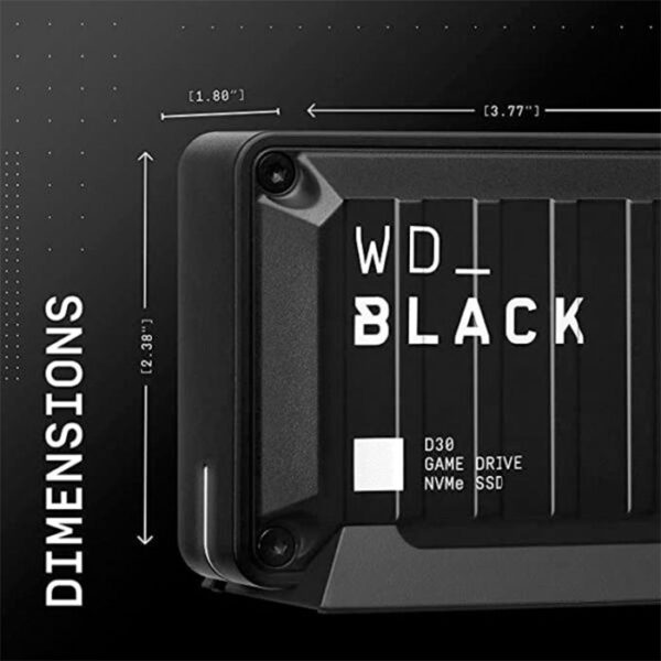 WD_BLACK 2TB D30 Game SSD – Portable External Solid State Drive