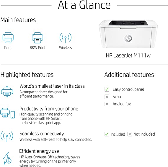 Impresora HP LaserJet M111w Wifi, Impresora HP LaserJet M111w Wifi