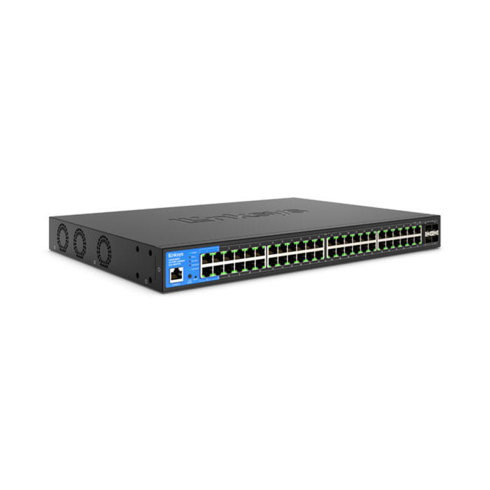 Linksys-Business-Switch–48-Port-Managed-Gigabit-PoE+-Switch-with-4-10G-SFP+-Uplinks-740W-TAA-Compliant-LGS352MPC